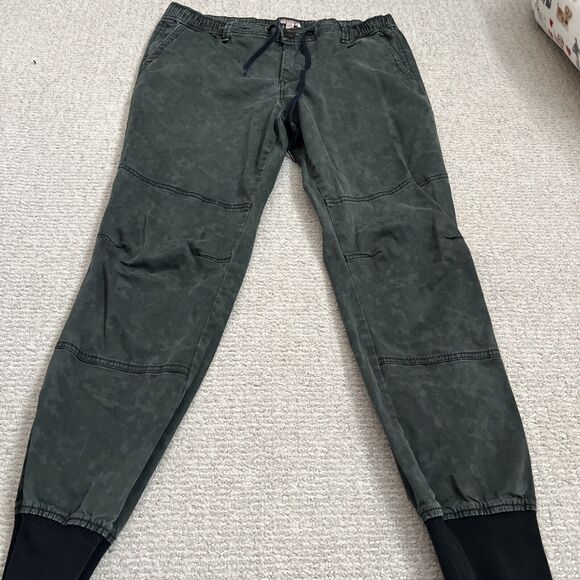 Cape Juby Jogger Pants Mens 32 Black Elastic Waist Slash Pockets Drawstring - Picture 1 of 8